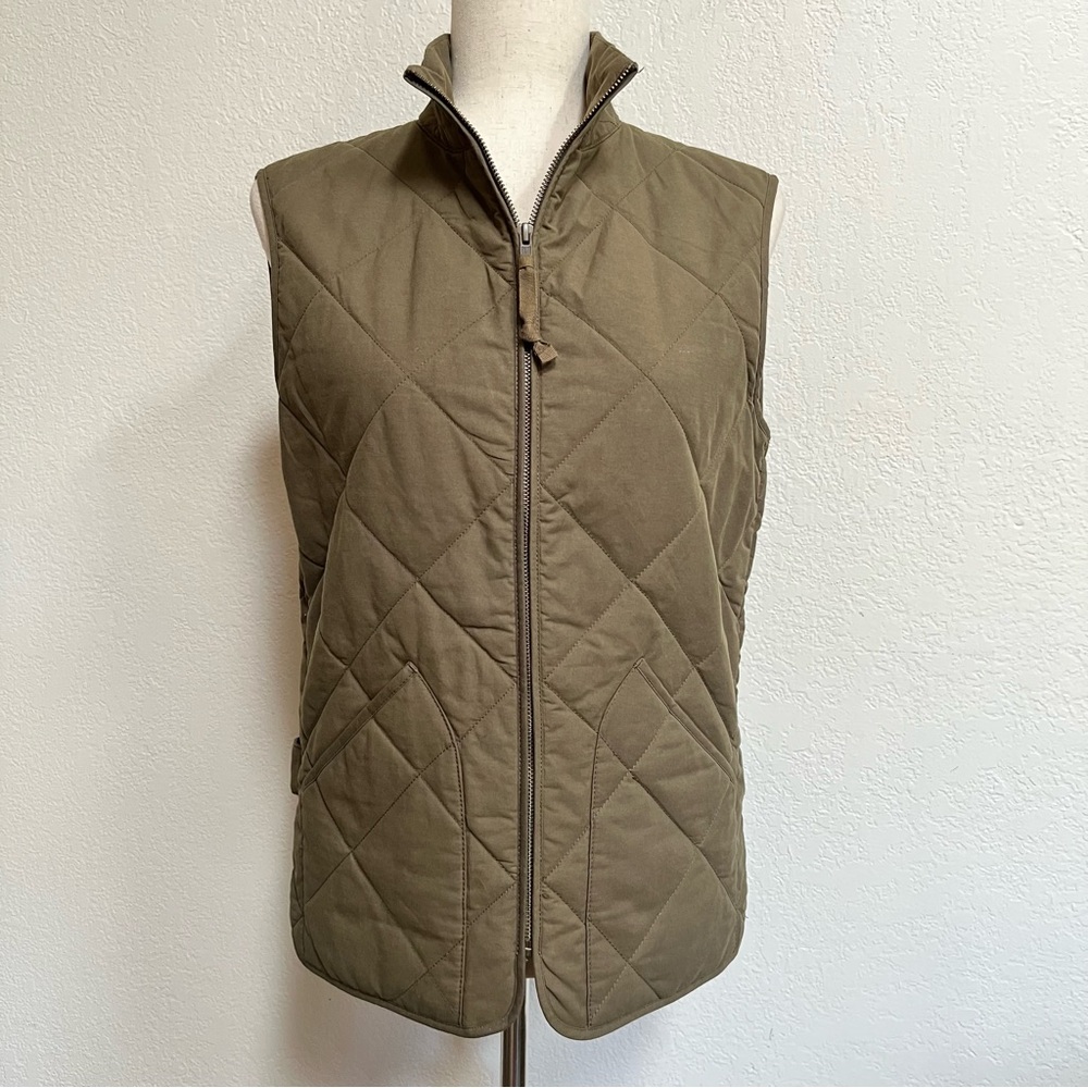J. Crew Mercantile Quilted Vest Green Size XS